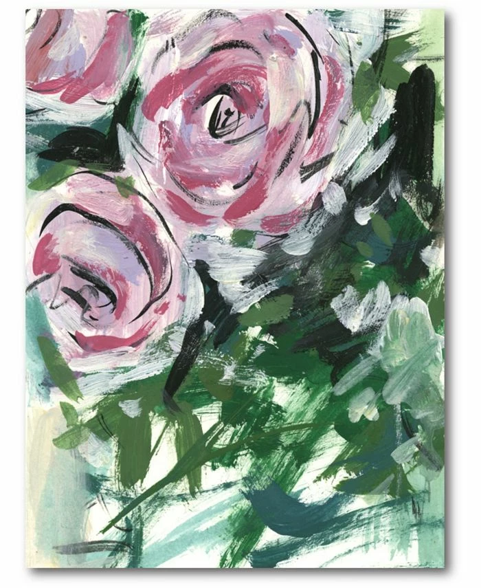 COURTSIDE MARKET N Bouquet Gallery-Wrapped Canvas Wall Art - 18 X 24