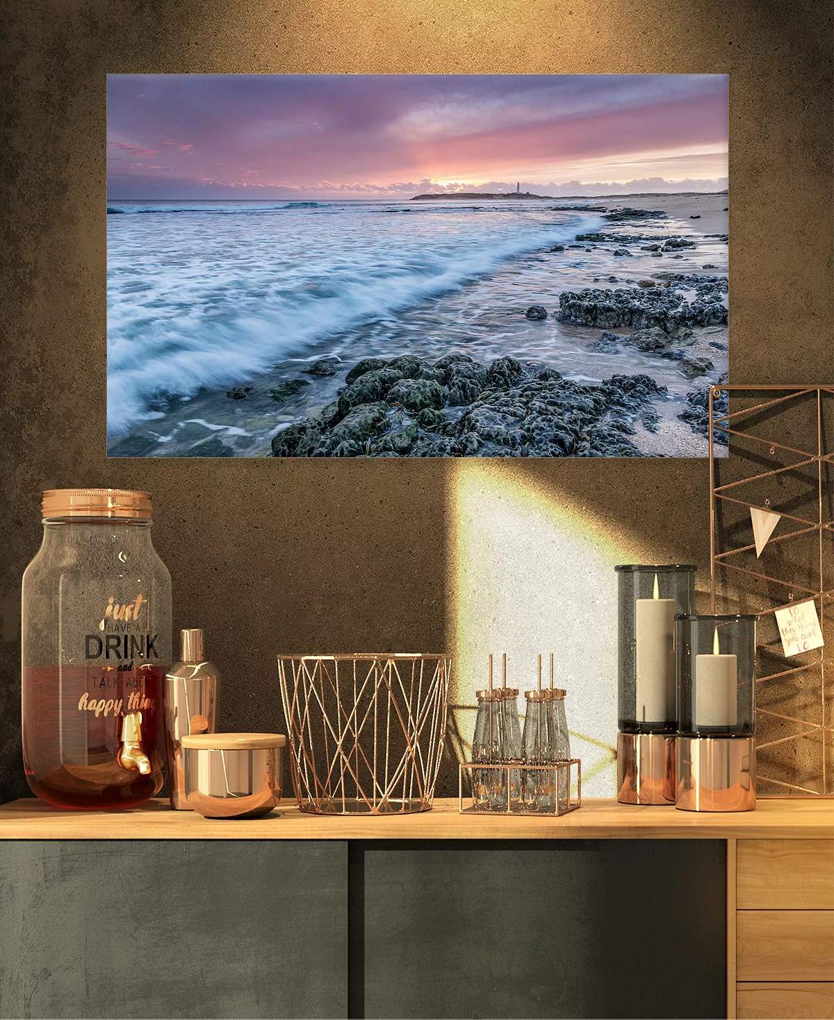 Design Art Art Sunset On Cape Trafalgar Beach Seascape Canvas Art Print - 32 X 16 - Image 3