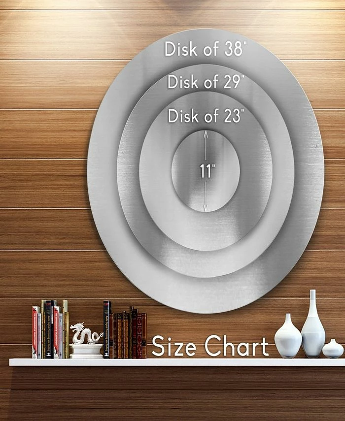 Design Art Art 'New York Times Square In Blue Light' Ultra Glossy Cityscape Circle Wall Art - 23 X 23 - Image 4