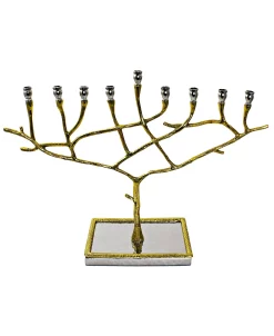 Classic Touch Wo Tone Candle Menorah