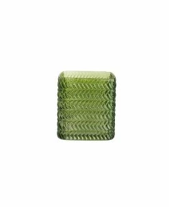 Design Ideas Greenwich Vase, Herringbone, Large