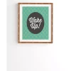 Deny Designs Wakey Wakey Framed Wall Art