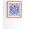 Deny Designs All Is Well Indigo Framed Wall Art