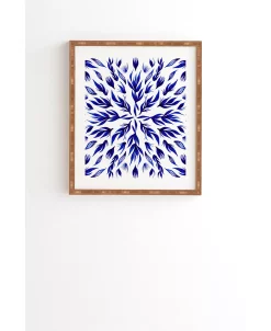 Deny Designs All Is Well Indigo Framed Wall Art