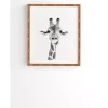 Deny Designs Happy Giraffe Framed Wall Art