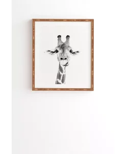 Deny Designs Happy Giraffe Framed Wall Art