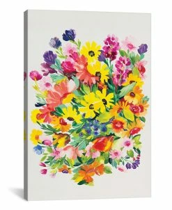 ICanvas Snapdragons And Zinnias By Kim Parker Gallery-Wrapped Canvas Print - 60 X 40 X 1.5