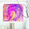 Design Art Art 'Purple Mystic Psychedelic Texture' Abstract Art On Metal Wall Art Panel - 20 X 12