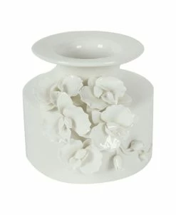 AB Home White Ceramic Vase