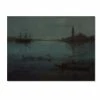 Trademark Global Whistler 'Nocturne In Blue And Silver The Lagoon Venice' Canvas Art - 24 X 18 X 2