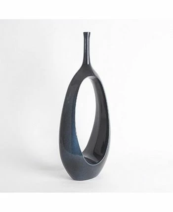 Global Views Open Oval Ring Vase Large - Image 3