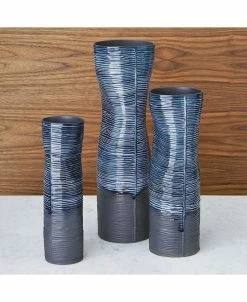 Global Views Carved Dented Vase Medium