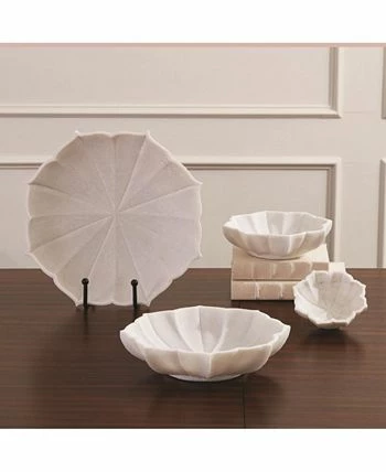 Global Views Marble Petal Bowl Xlarge - Image 2