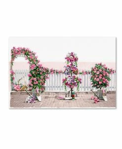 Trademark Global He Macneil Studio 'Rose Arch' Canvas Art - 12 X 19