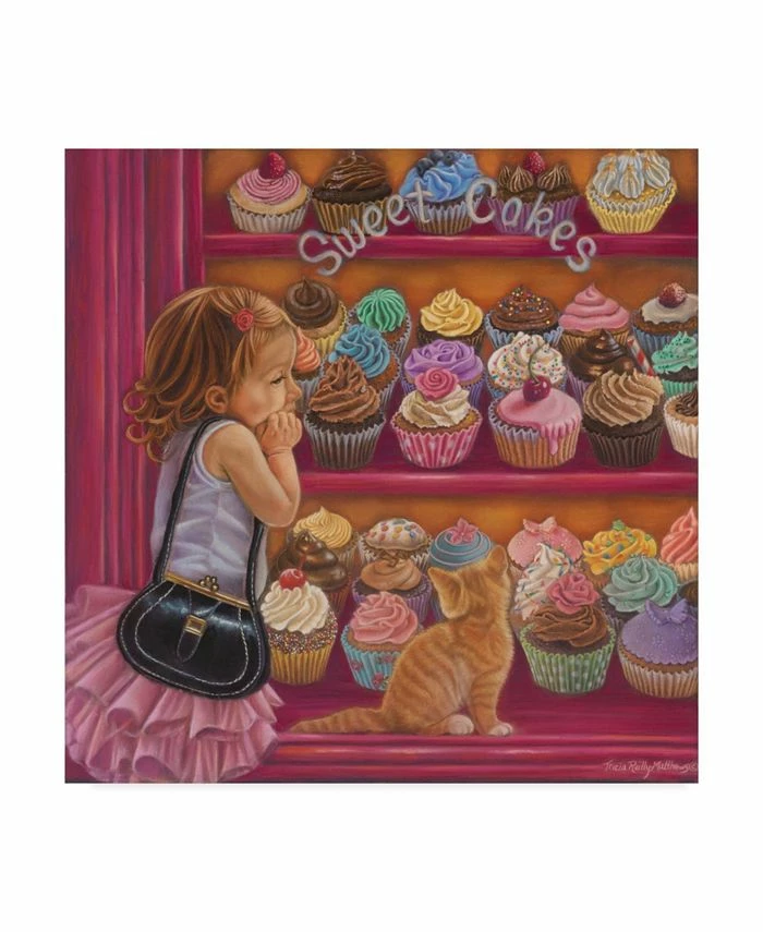 Trademark Global Icia Reilly-Matthews 'My Little Cupcake' Canvas Art - 18 X 18