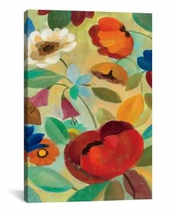 ICanvas Summer Floral Panel Ii By Silvia Vassileva Gallery-Wrapped Canvas Print - 40 X 26 X 0.75