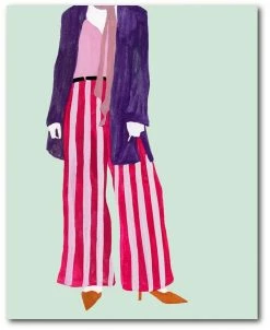 COURTSIDE MARKET Fashion II 20 X 24 Gallery-Wrapped Canvas Wall Art