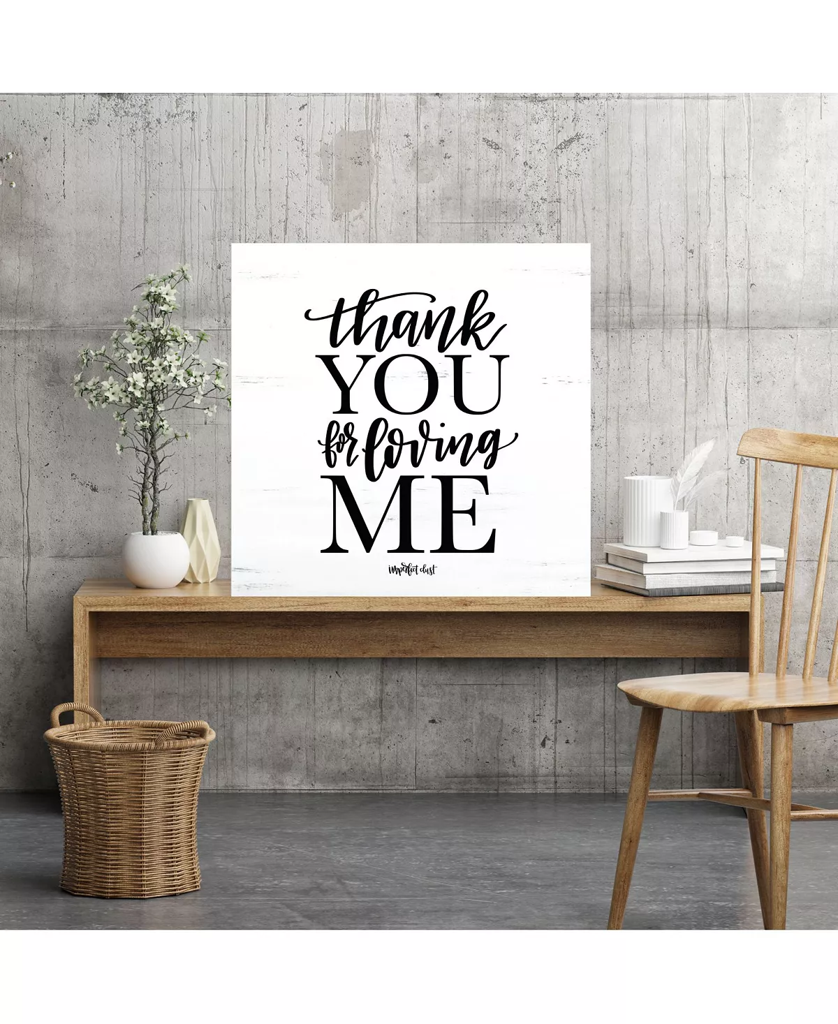 COURTSIDE MARKET Thank You 16 X 16 Gallery-Wrapped Canvas Wall Art - Image 3