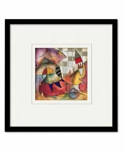 COURTSIDE MARKET Primo I 16 X 16 Framed And Matted Art