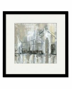 COURTSIDE MARKET Wn Bridge I 16 X 16 Framed And Matted Art