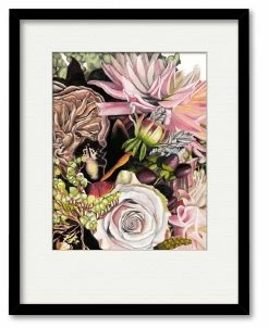 COURTSIDE MARKET At The Pond II 16 X 20 Framed And Matted Art