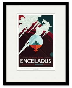 COURTSIDE MARKET Enceladus 16 X 20 Framed And Matted Art