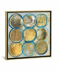 ICanvas Indigo Gold By Carol Robinson Gallery-Wrapped Canvas Print - 37 X 37 X 0.75