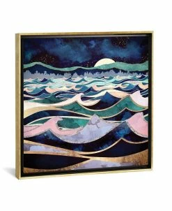 ICanvas Moonlit Ocean By Spacefrog Designs Gallery-Wrapped Canvas Print - 26 X 26 X 0.75