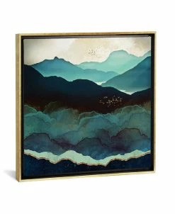 ICanvas Indigo Mountains By Spacefrog Designs Gallery-Wrapped Canvas Print - 37 X 37 X 0.75