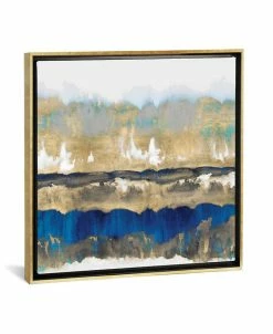 ICanvas Gradations In Blue And Gold By Rachel Springer Gallery-Wrapped Canvas Print - 37 X 37 X 0.75