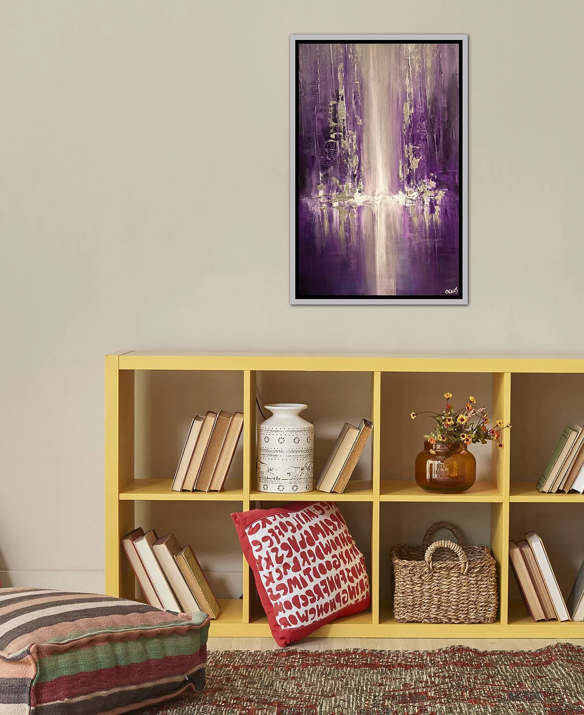 ICanvas Purple Rain By Osnat Tzadok Gallery-Wrapped Canvas Print - 40 X 26 X 0.75 - Image 4