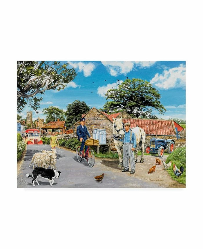 Trademark Global Vor Mitchell Post For The Farm Canvas Art - 15.5 X 21