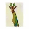 Trademark Global Fab Funky Giraffe And Scarves Canvas Art - 27 X 33.5