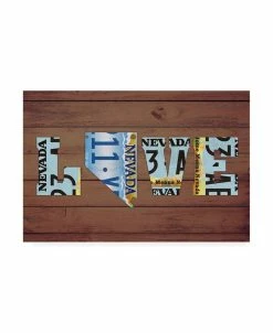 Trademark Global Design Turnpike NV State Love Canvas Art - 36.5 X 48