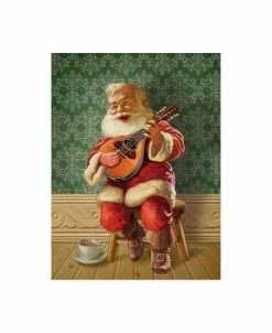 Trademark Global Dan Craig Singing Santa II Canvas Art - 19.5 X 26