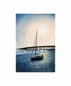 Trademark Global Dann Spider Warren Days End Sailboat Canvas Art - 19.5 X 26