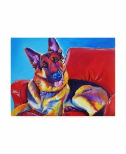 Trademark Global DawgArt Zeke Canvas Art - 15.5 X 21