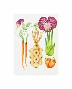 Trademark Global Deborah Kopka Garlic And Friends Market Poster Canvas Art - 19.5 X 26
