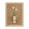 Trademark Global Debra Lake Flowers In A Striped Vase Canvas Art - 15.5 X 21