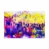 Trademark Global Philippe Hugonnard NYC Watercolor Collection - Colorful Midtown Canvas Art - 36.5 X 48