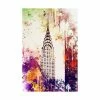Trademark Global Philippe Hugonnard NYC Watercolor Collection - Chrysler Building Canvas Art - 36.5 X 48