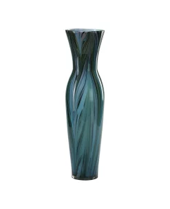 Cyan Design Feather Vase - Blue