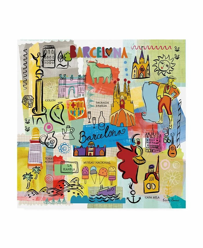 Trademark Global Farida Zaman Global Travel IX Canvas Art - 36.5 X 48