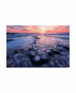 Trademark Global Wenge Shi Flows Rocky Coastline Canvas Art - 37 X 49