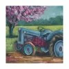 Trademark Global Marnie Bourque Tractor Spring Canvas Art - 20 X 25