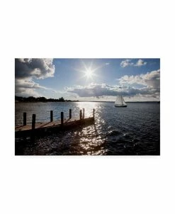 Trademark Global Monte Nagler Sunrise At Crooked Lake Canvas Art - 37 X 49