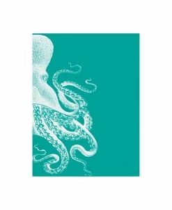 Trademark Global Fab Funky Octopus Green And Cream B Canvas Art - 36.5 X 48
