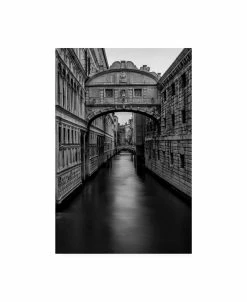 Trademark Global Danny Head B&W Bridge Of Sighs Canvas Art - 36.5 X 48