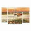 Trademark Global Rio Florida Sunset Multi Panel Art Set 6 Piece - 49 X 19