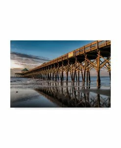 Trademark Global Danny Head Sun Bath On Folly Beach Canvas Art - 20 X 25